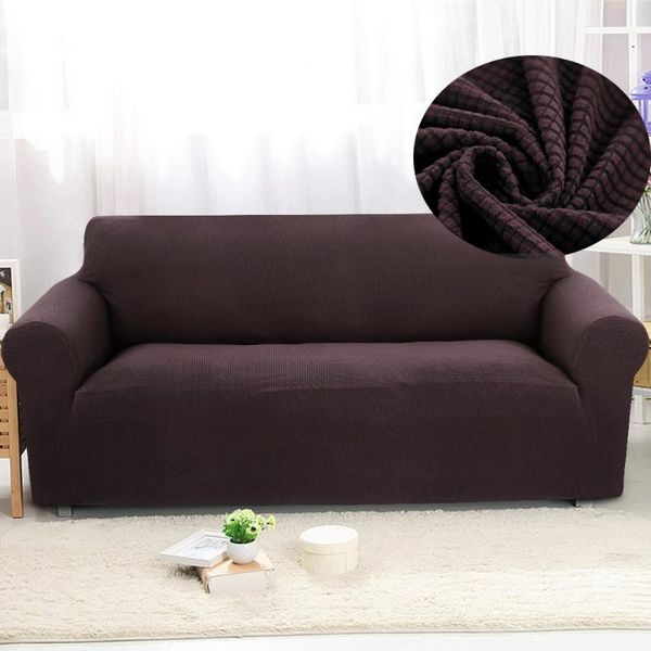 

chair covers 1/2/3/seat tight wrap sofa cover solid color elastic knitted stretch slipcover all-inclusive living room