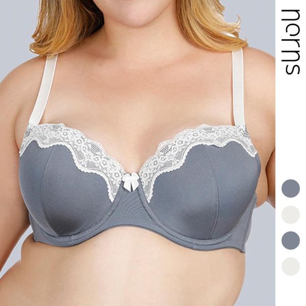 

bras norns extra large size bra thin cup exported to europe and america silk lace underwear female fat sister e, Red;black