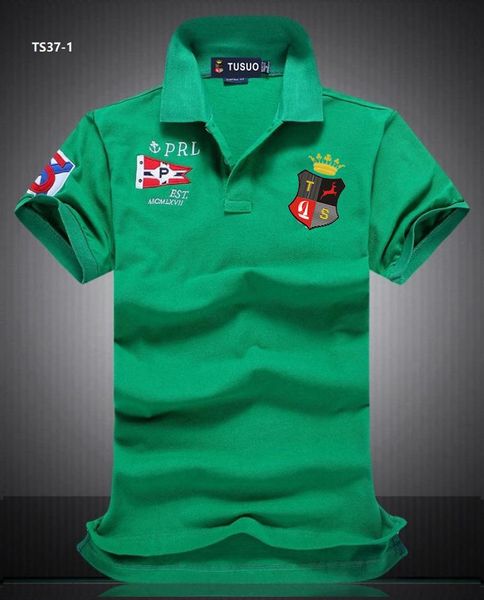 

men's polos s-6xl plus size 100% cotton badge embroidery shirt for men short-sleeved patchwork quality summer clothing, White;black