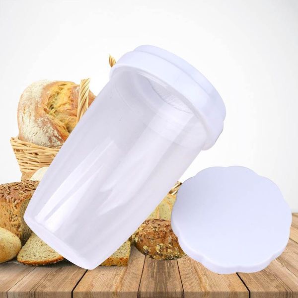 

1pcs 200ml flour sieve pp/pa cocoa powder sifters shaker diy baking supply for household white kitchen tool & pastry tools