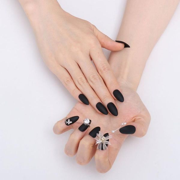 

false nails beauty nail art butterfly full cover artificial fake french, Red;gold