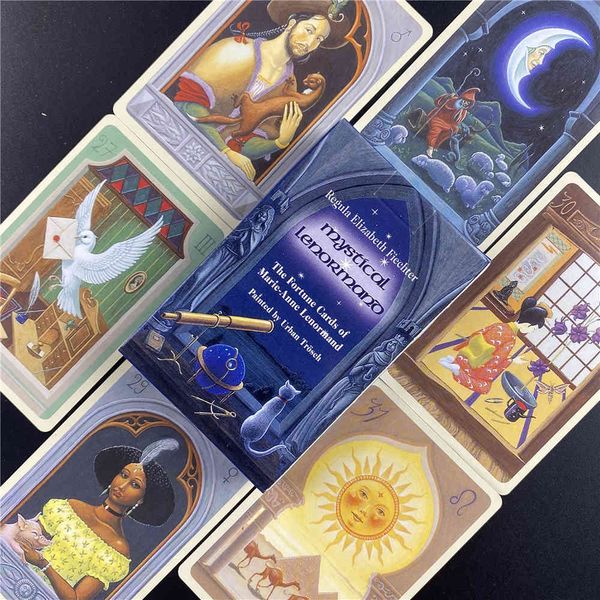 

mystical lenormand oracle cards full english 36 deck tarots mysterious divination family party funny board game drop ship love y6a7