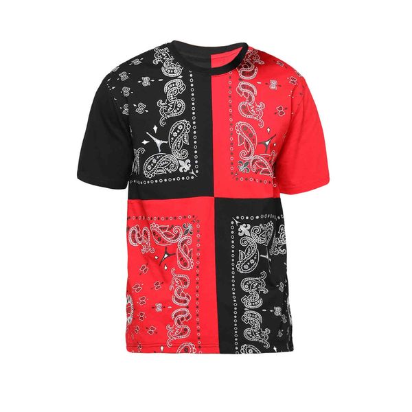 

high street men's trend pullover short sleeve t-shirt round neck, White;black
