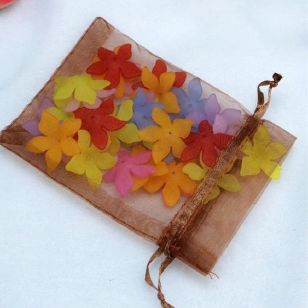 

gift wrap 100pcs drawstring organza bag halloween christmas wedding party little mesh pouches candy supplies