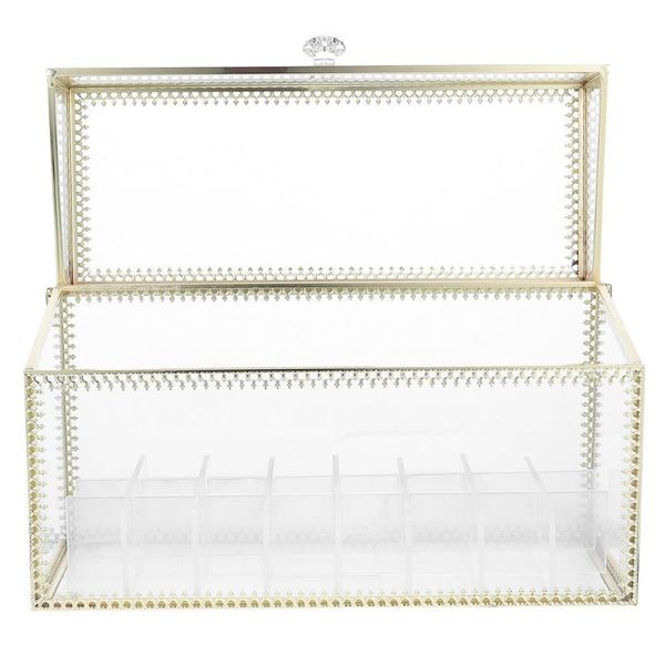 

storage boxes & bins delicate cosmetic box 24 grids lipstick dresser organizer