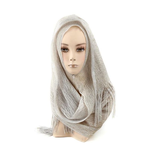 

scarves yyun women light weight glitter mesh scarf ladies hijab lurex sheer shawls and capes muslim net head wrap wedding, Blue;gray