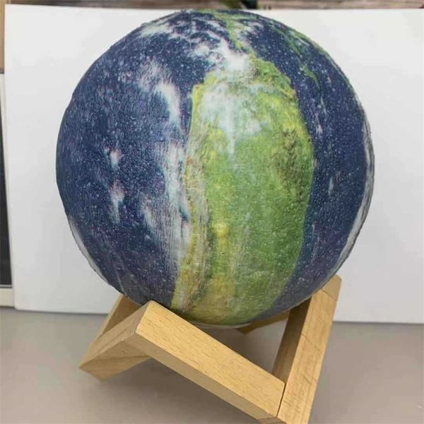 

creative 3d moon technology christmas gift color earth star sky lamp
