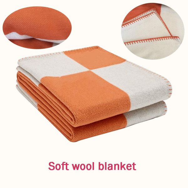 

blankets wool luxurious h letter blanket flying carpet kintted soft warm sofa throw