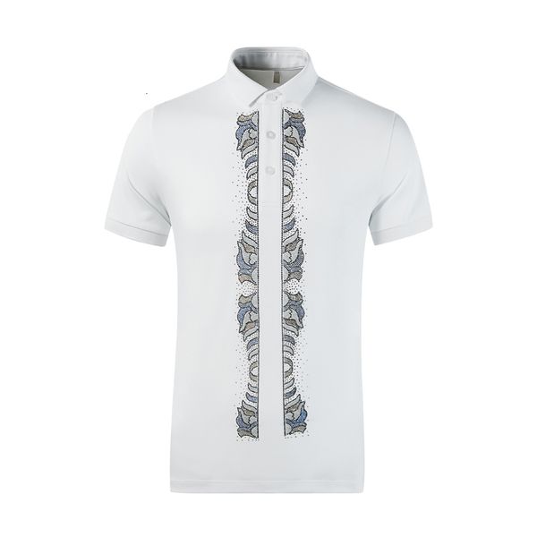 

tee shirt shirt luxury summer polo shirt men breathable short sleeve slim clothing male turn-over collar fashion men's polos, White;black