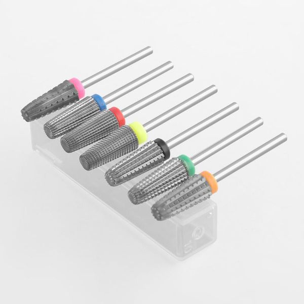 

carbide nail drill bits manicure cutter for milling machine remove gel nails accessories art equipment, Silver
