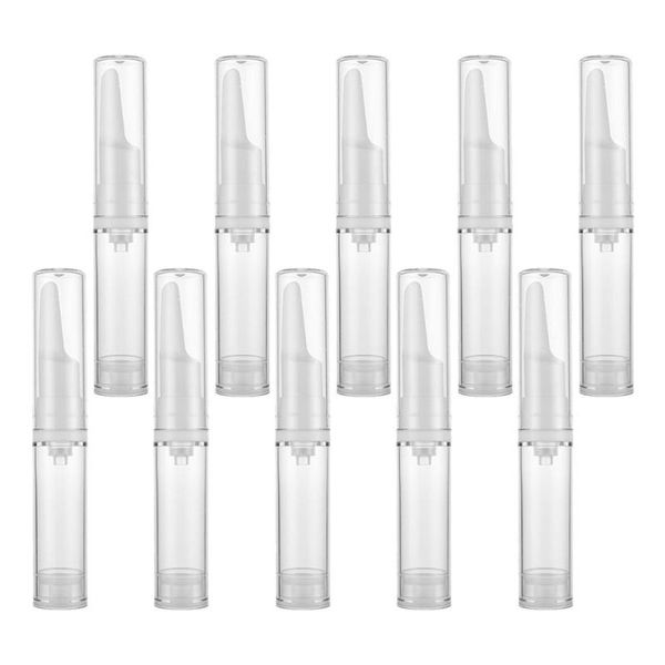 

storage bottles & jars 10pcs 5ml cosmetic dispenser airless eye serum vacuum