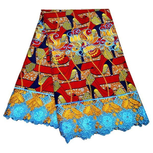 

ribbon nigerian african embroidery lace fabric for wedding dress wax, Pink;blue