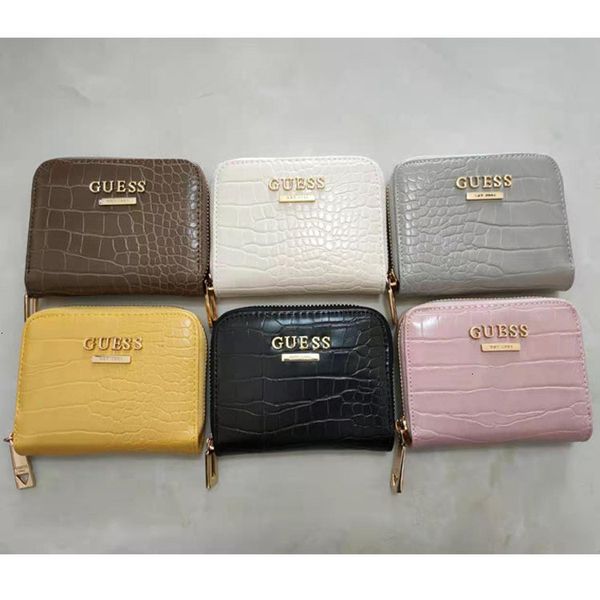 

2021 new women's fashion short zipper two fold wallet ges zero