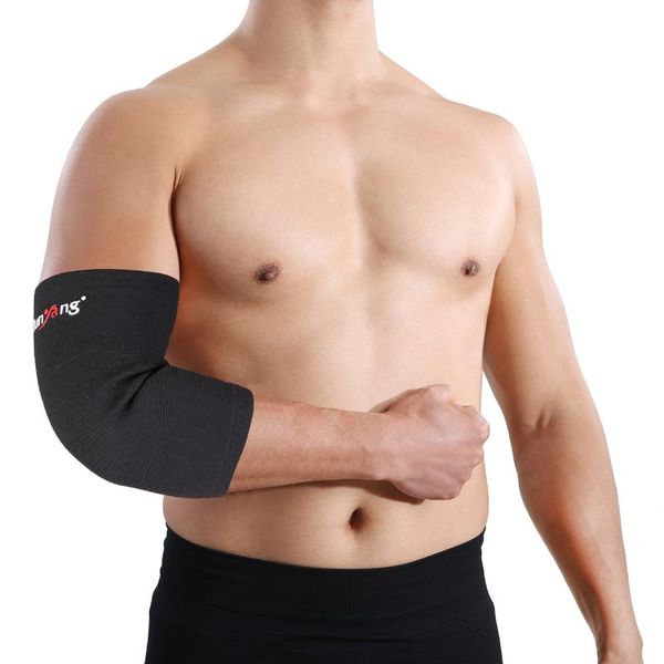 

elbow & knee pads basketball protective sports arm men and women sweat breathable ride warm knitted, Black;gray