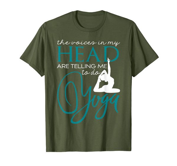 

telling me to do yoga t shirt, coolest yoga t shirt, White;black