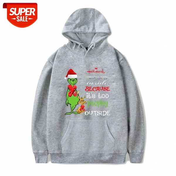 

grinch green fur monster printed sweater and velvet hoodie sportswear clothing #yz3s, Black