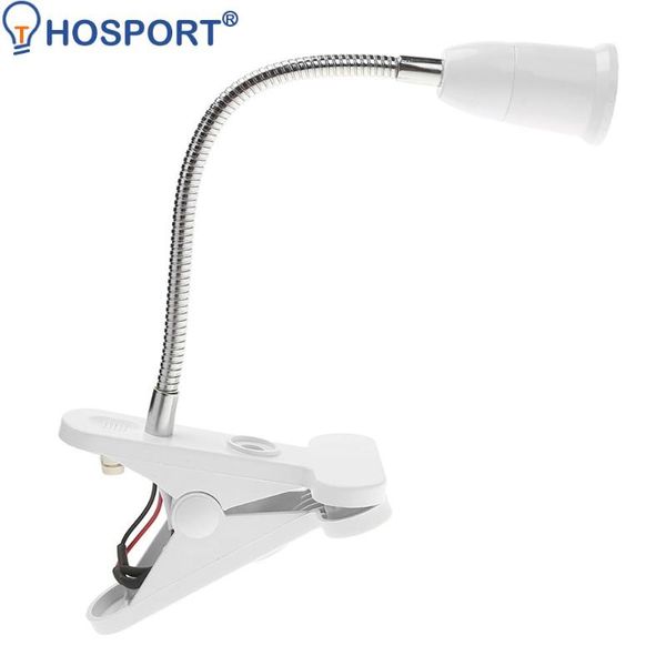 

lamp holders & bases e27 led chandelier clip-on table holder accessories with switch power cord us plug flexible clip