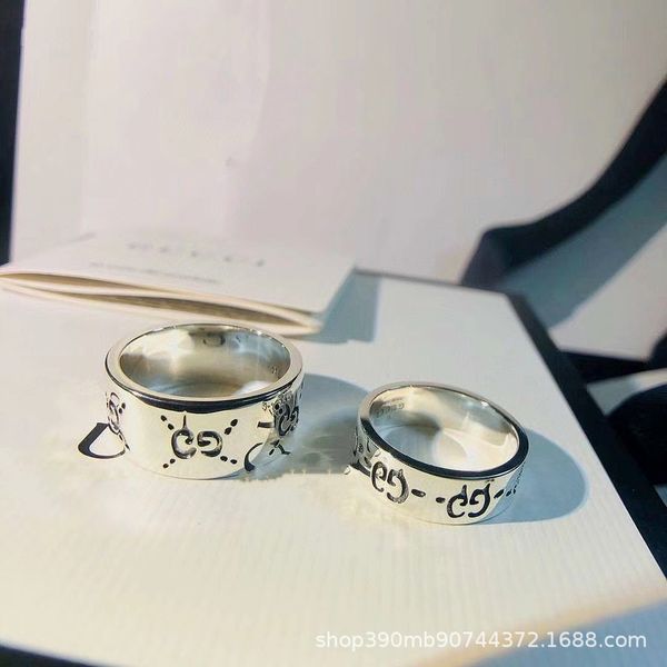 

design jewelry skeleton ring 925 silver elf old couple ring female