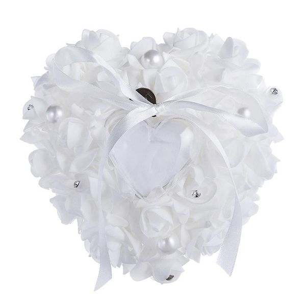 

cushion/decorative pillow 1pc heart shape ring wedding rose flower tray gift