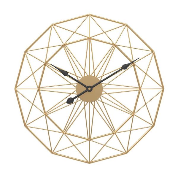

50cm retro nordic wrought iron wall hanging clock mute hanger home living room bedroom decoration clocks