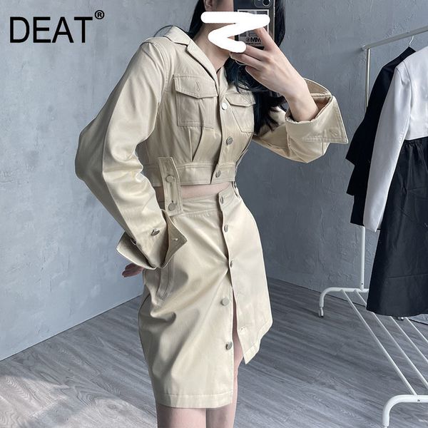 

two-piece shorts show waist women black single breasted high slim fit tooling fashion tide summer 7d0796 210421, White