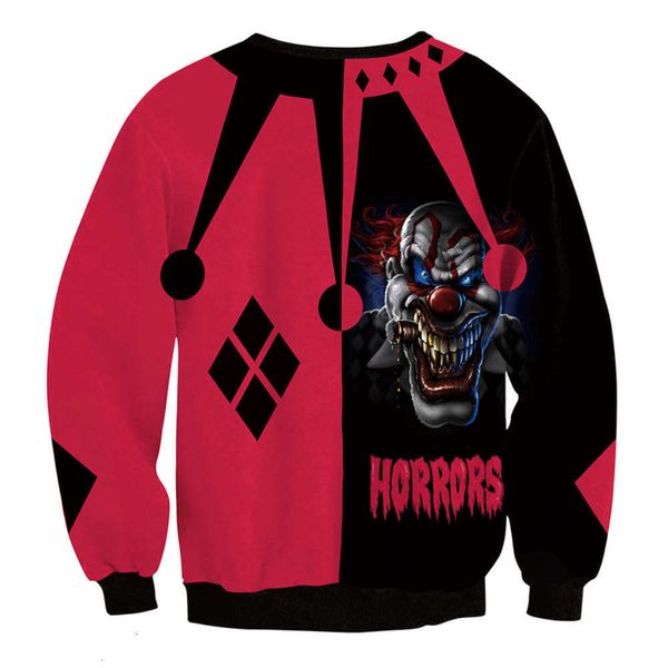 

& men's sweatshirts hoodies digital print for halloween, Black