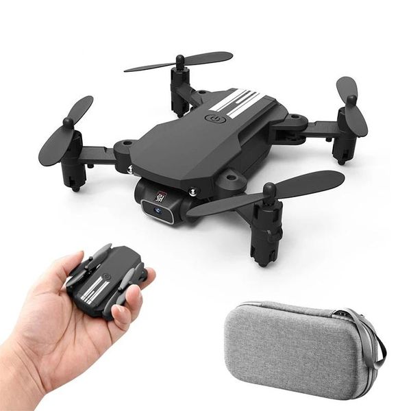 

drones mini drone 4k 1080p hd camera wifi fpv air pressure altitude hold black and gray foldable quadcopter rc dron toys for kids