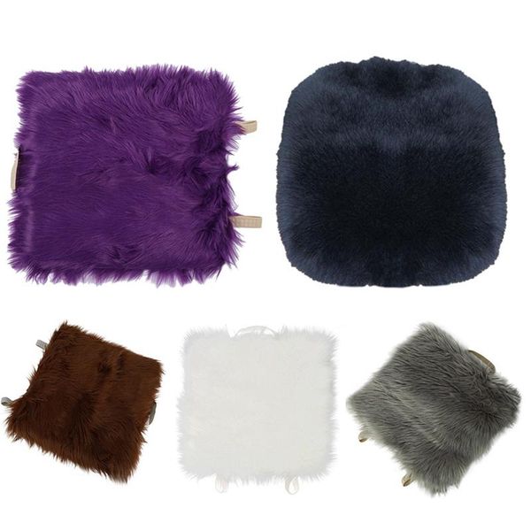 

seat cushions faux sheepskin car home cushion pad cover warm mat