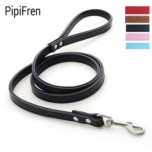 

dog collars & leashes pipifren genuine leather small dogs harness leash collar accessories for pets supplies cats laisse chien hondentuigjes