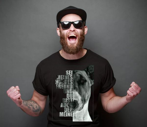 

bull terrier bully p head dog motif dog shirt t-shirt wilsigns, White;black
