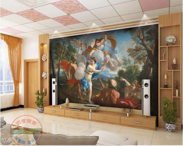 

wallpapers 3d wallpaper high-end custom po mural european classical beautiful character angel wall murals for living room