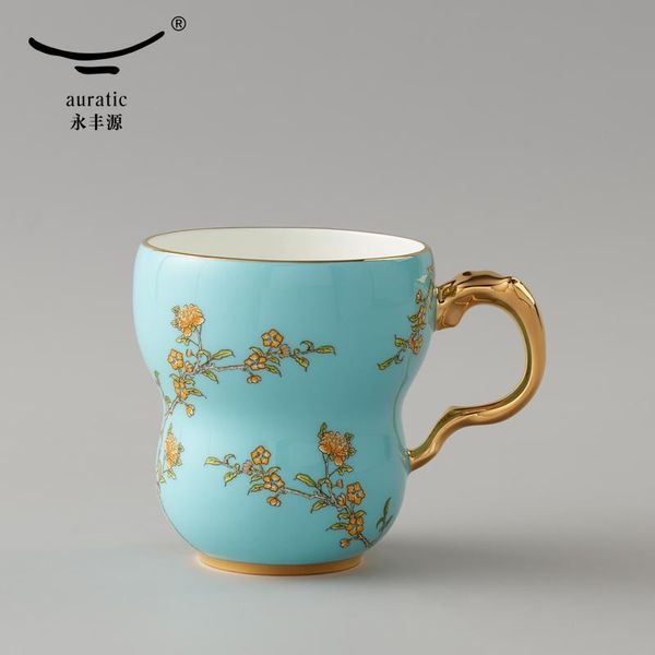 

mugs lady porcelain yongfengyuan west lake blue 280ml mug tea cup gift box