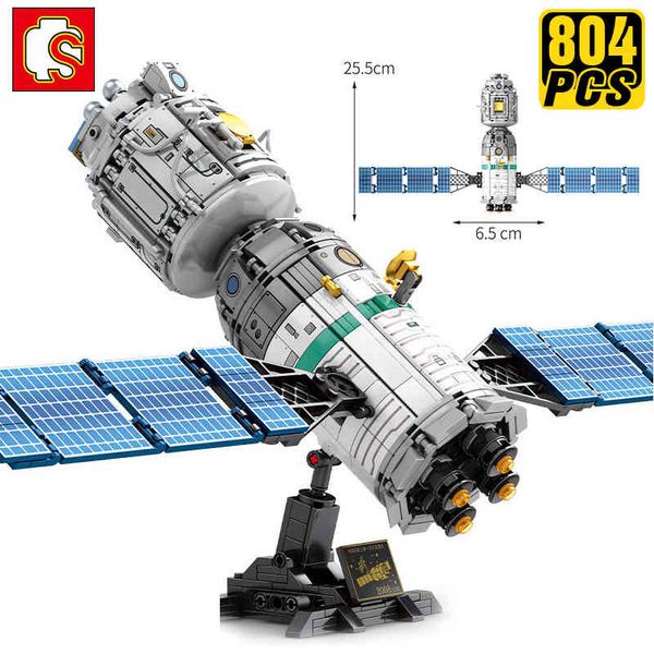 

sembo creator expert technic ideas building blocks china international space station spacecraft birthday boyfriend gift toys 1008