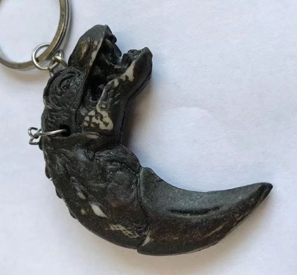 

15 pcs crocodile yak bone charms retro jewelry keychain, Slivery;golden