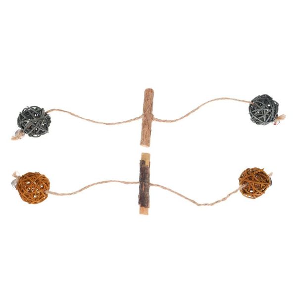 

cat toys 2pcs interactive chew sticks bite resistant teaser pet