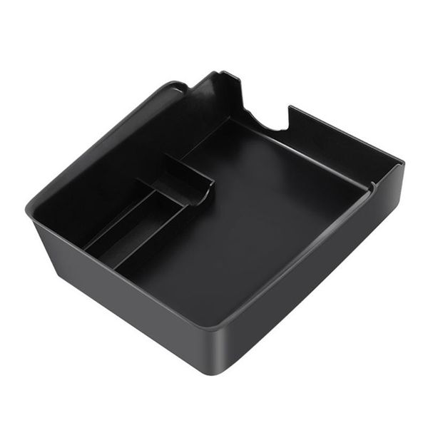 

car organizer drawer flocking storage box auto accessories for model 3 y abs suede