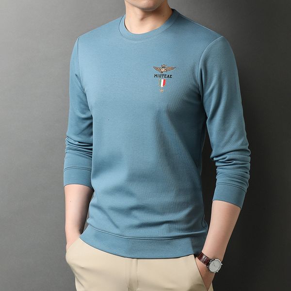 

2021 spring and autumn loose black round neck t-shirt pullover casual cotton bottomed shirt trend