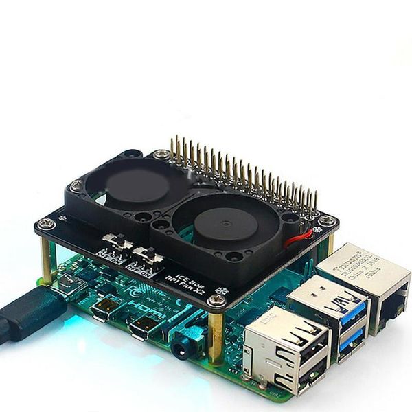 

ice cooling fan intelligent speed temperature control information lcd expansion 4b/3b+/3b spee pi for raspberry cpu s3s3 lappads