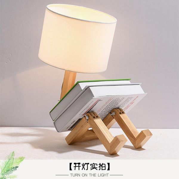 

table lamps modern novelty design led lamp italian style simple fashionable creativity wooden desk light for living room bedroom