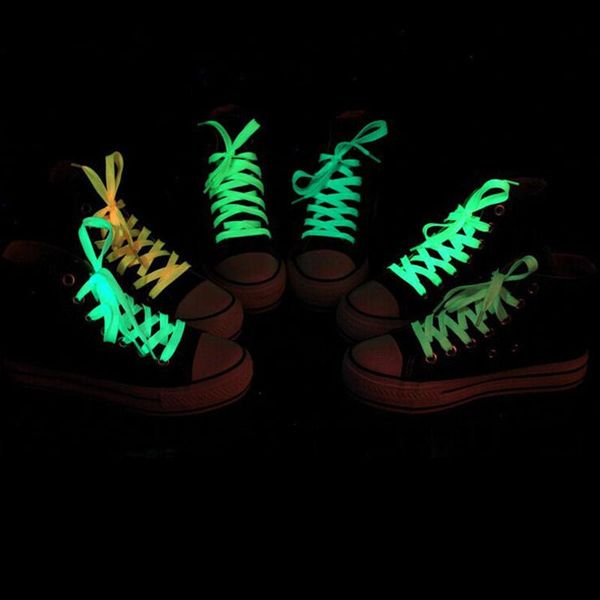 

party decoration 1 pair christmas glow in the dark supplies nylon luminous shoelaces flat light up for festivals dancing skating