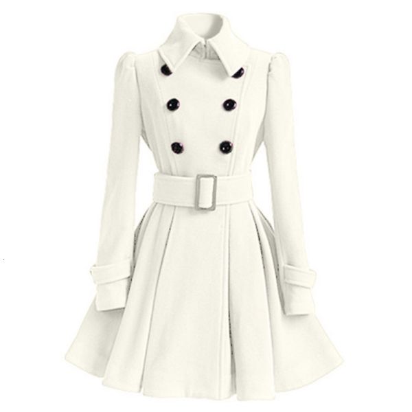 

women's wool & blends liva girl womens winter lapel coat trench jacket long sleeve overcoat outwear1 tq6i, Black