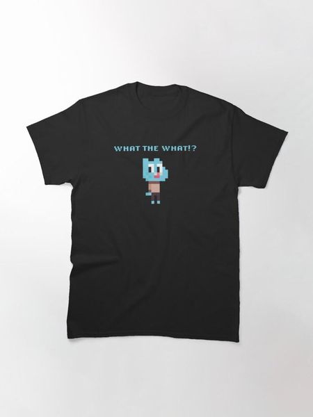 

men's t-shirts 8bit gumball quote classic t-shirt, White;black