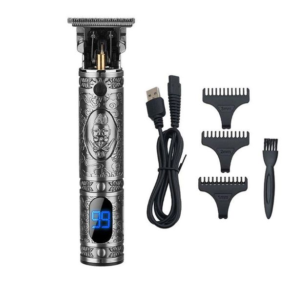 

hair clippers professional men t-blade beard trimmer cordless barber grooming u1je
