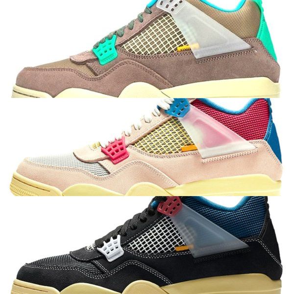 

union 4 basketball shoes 4s men women taupe haze guava ice noir black mens womens trainers sports sneakerskiyg