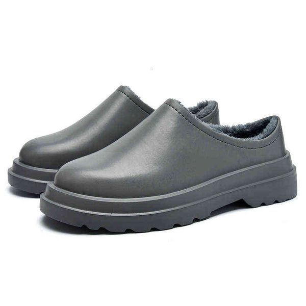 

large men's shoes winter slippers plush cotton home low sneakers men's, Black