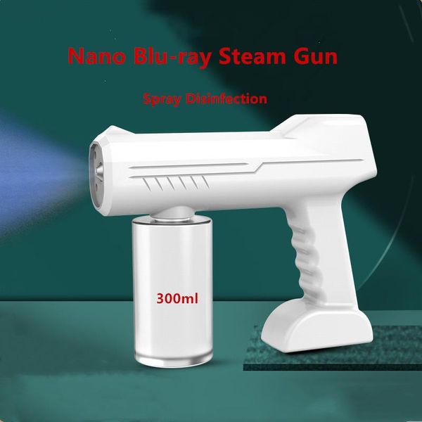 

professional spray guns handheld usb wireless charging nano atomizer household blue light disinfection gun sterilization sprayer