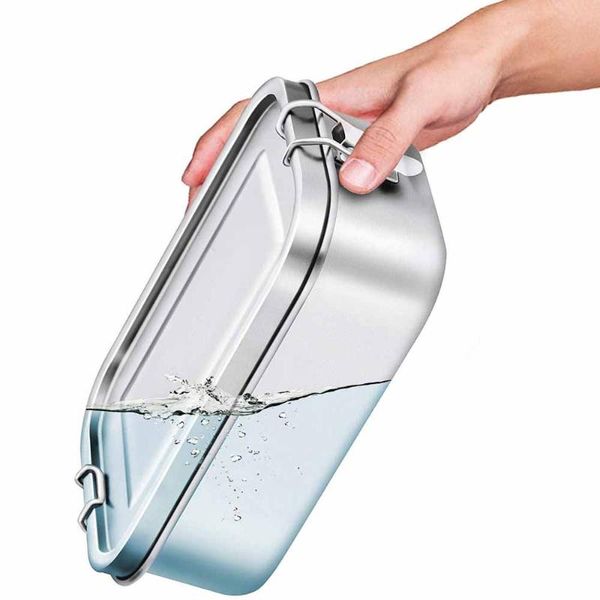 

dinnerware sets lunch box 304 grade stainless steel silicone seal ring leakproof bento 800/1200/1400ml containers