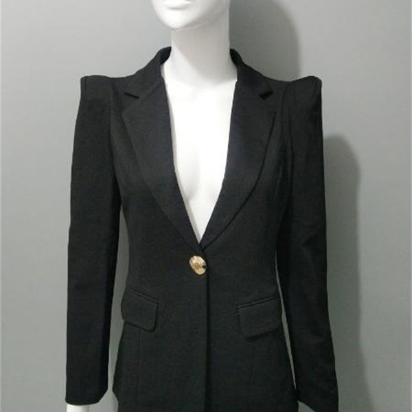 

Women's Suits & Blazers Women And Black Jackets Autumn Fashion Korea Style Single Button Femenino Office Lady Blazer Female X124, White;black
