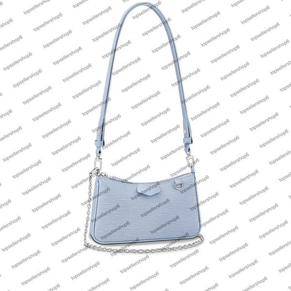 

m80471 m80480 easy pouch on strap women bag mini cross-body shoulderbag grained leather chain letter embossed purse wallet handbag clutch