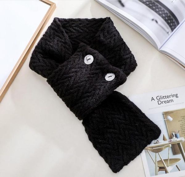 

scarves winter scarf women solid buttons knitted wraps sharp angle shawls warm long narrow small skinny neckerchief, Blue;gray